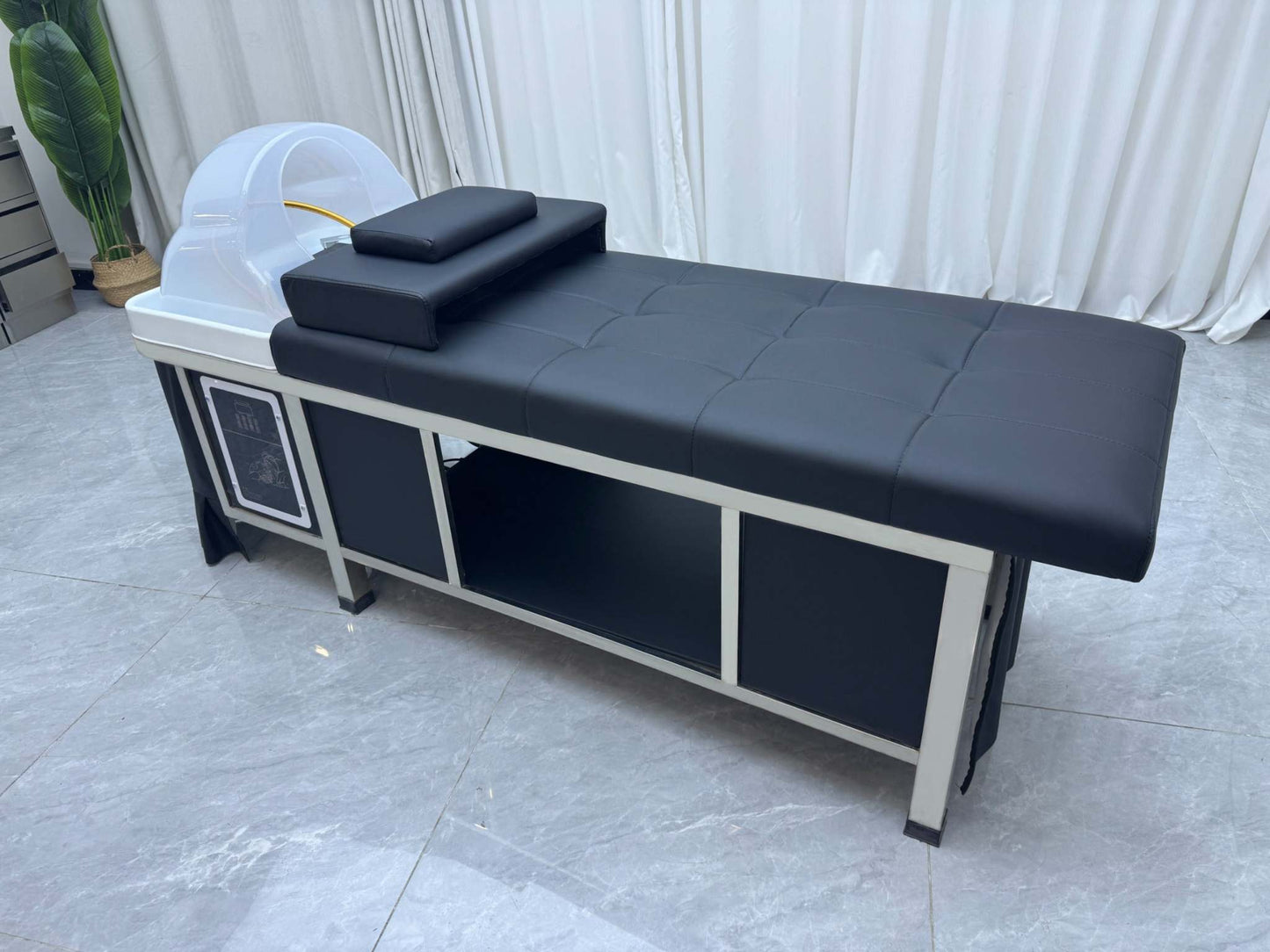 Spa-ready Japanese Scalp Massage Bed offering head, neck, and scalp therapy support.