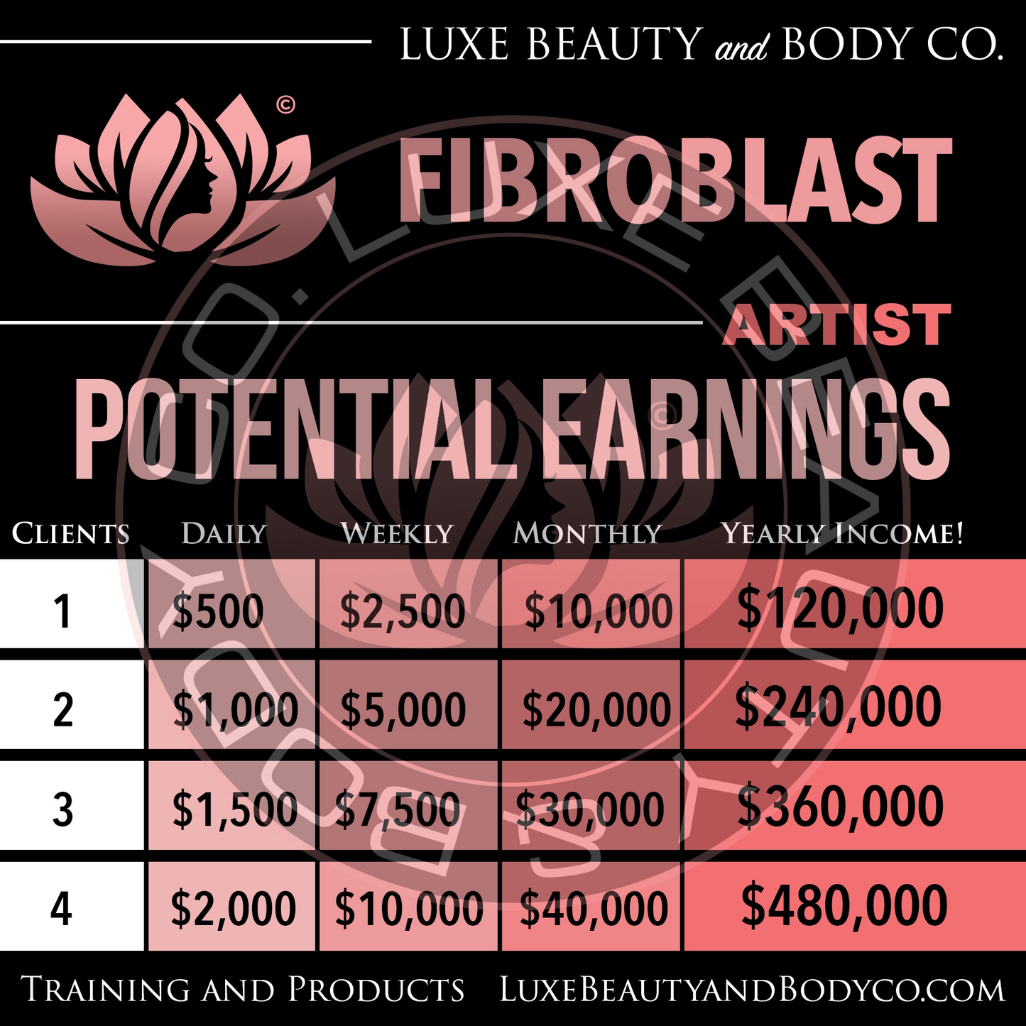 Plasma Pen Fibroblast Training advertisement highlighting skin rejuvenation benefits, certification details, and aesthetic business growth potential