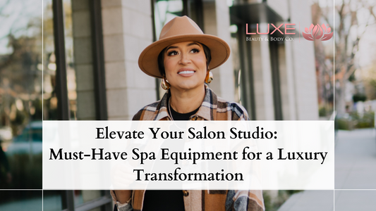 Luxury spa equipment bed in modern salon studio