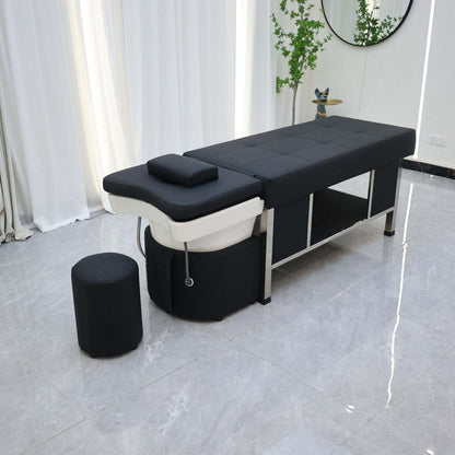 Plumbed Scalp Massage Bed - Ceramic Sink